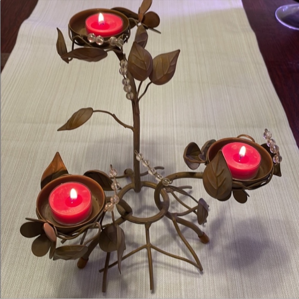 PartyLite Vintage Rustic Bird Nest tealight/votive  holder - Picture 9 of 11